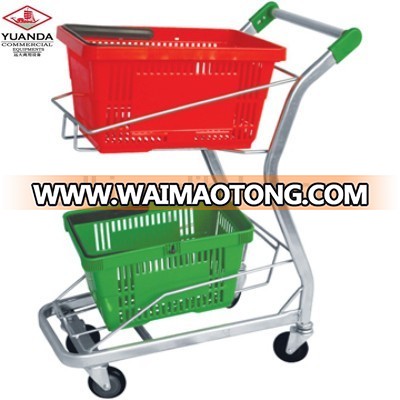 folding shopping basket trolley